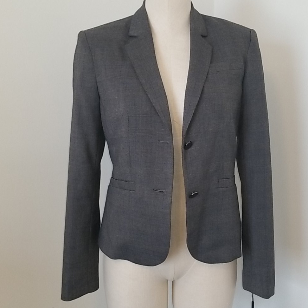 Calvin Klein Glen Plaid 2 Button Jacket NWT SZ 2 - Picture 11 of 16